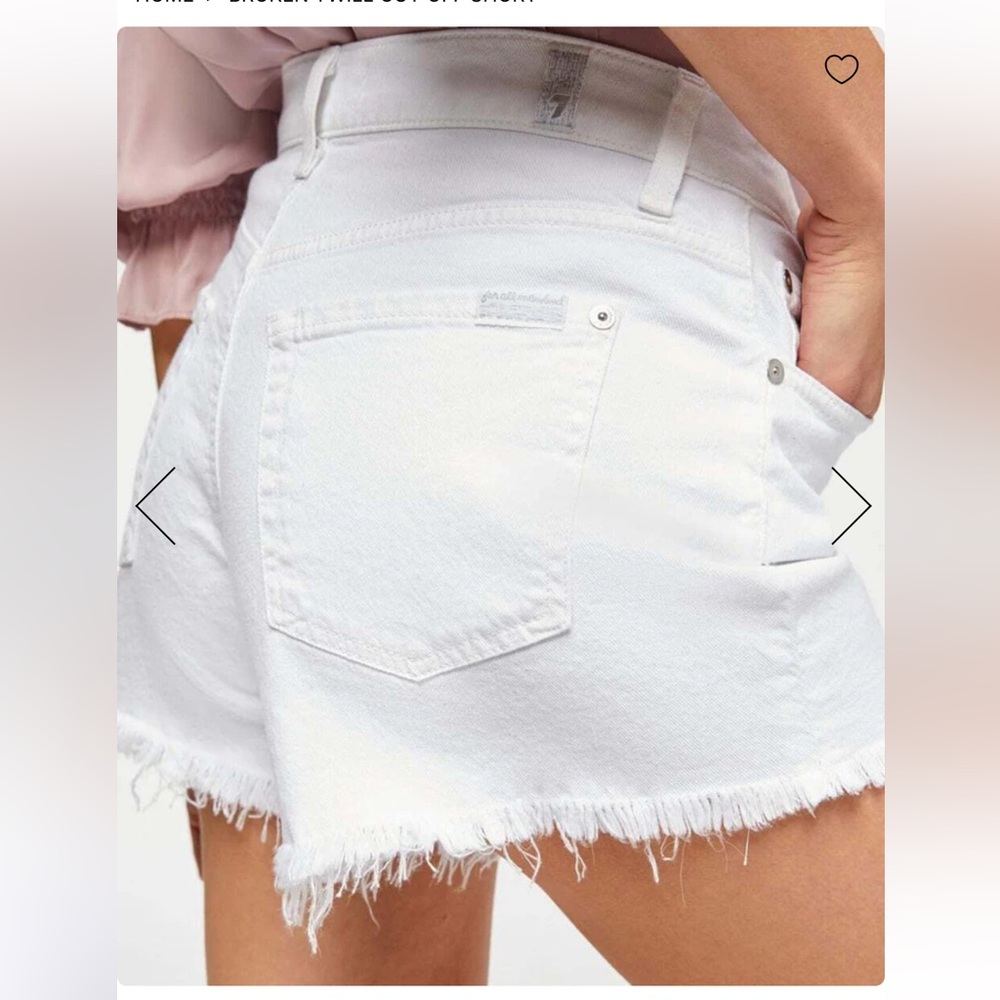 7 for all mankind cut off shorts